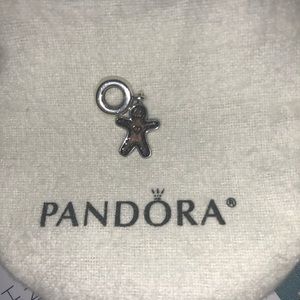 Pandora Gingerbread man hanging charm